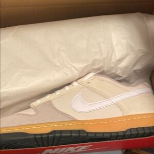 Nike Beige and White Sneakers